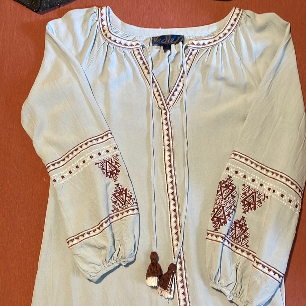 Pastel blue dress